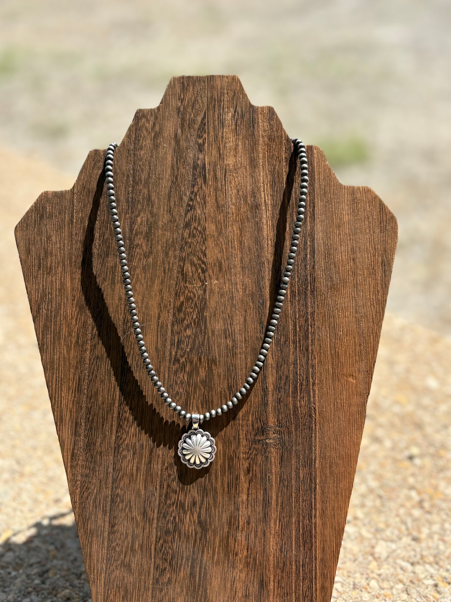 Rustic Concho Necklace