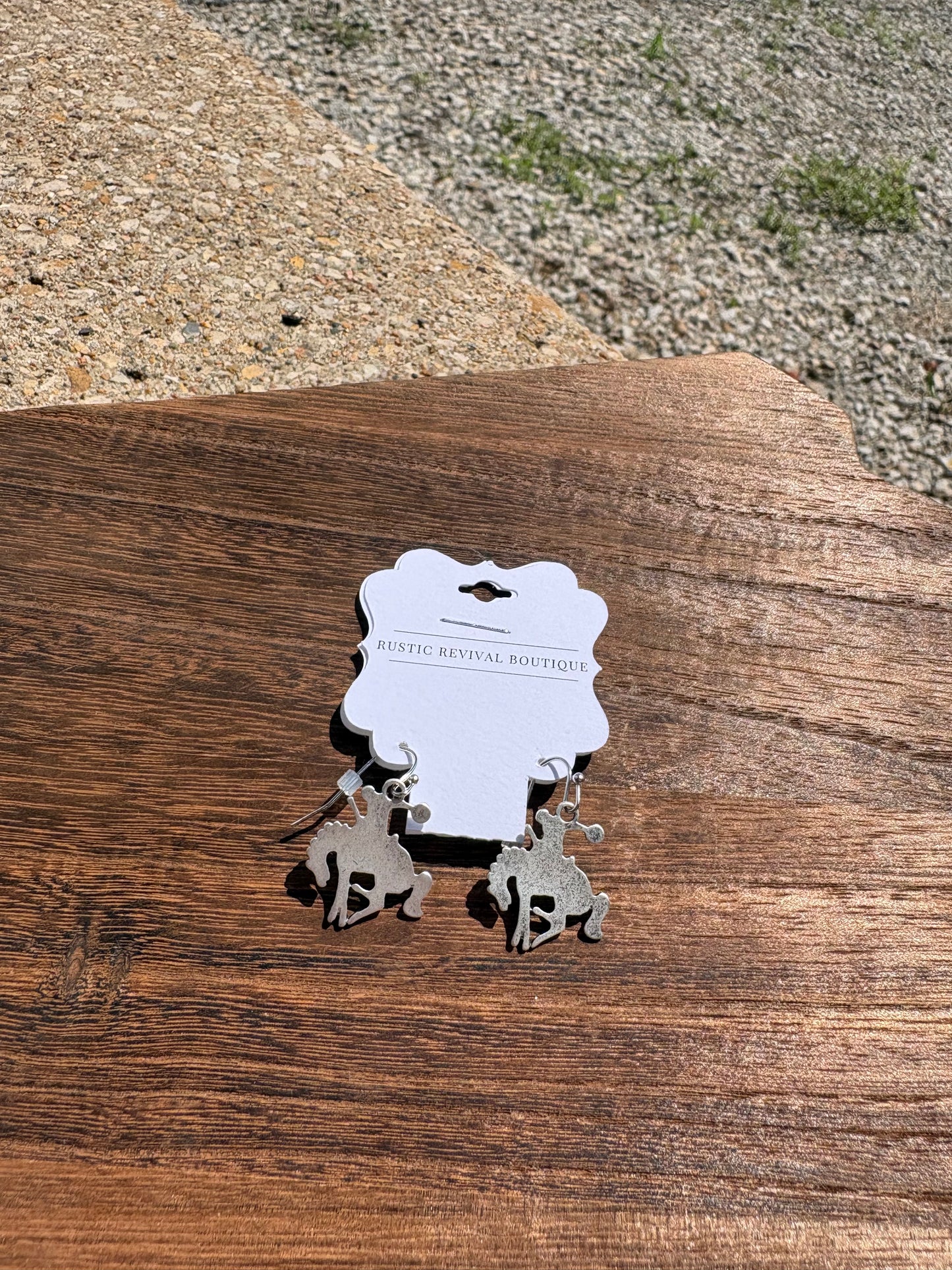 Wild Ride Bronc Earrings