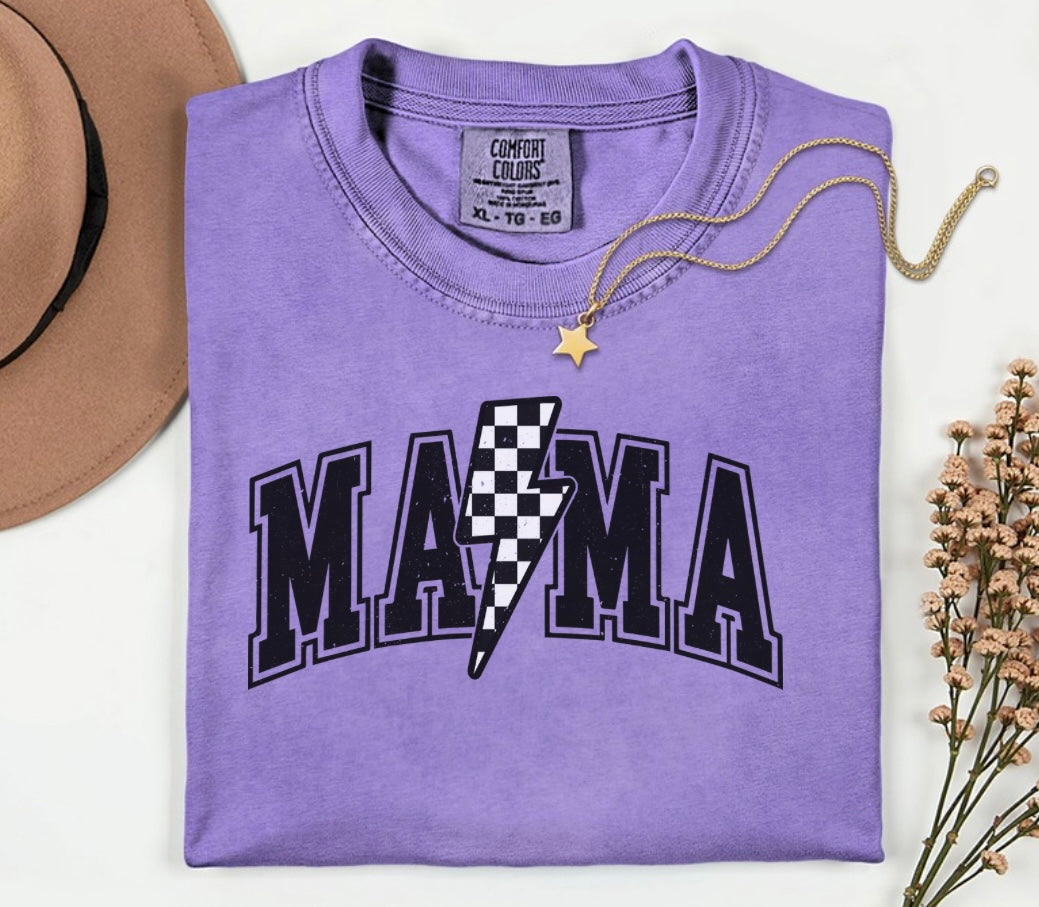 MAMA Checkered Tshirt