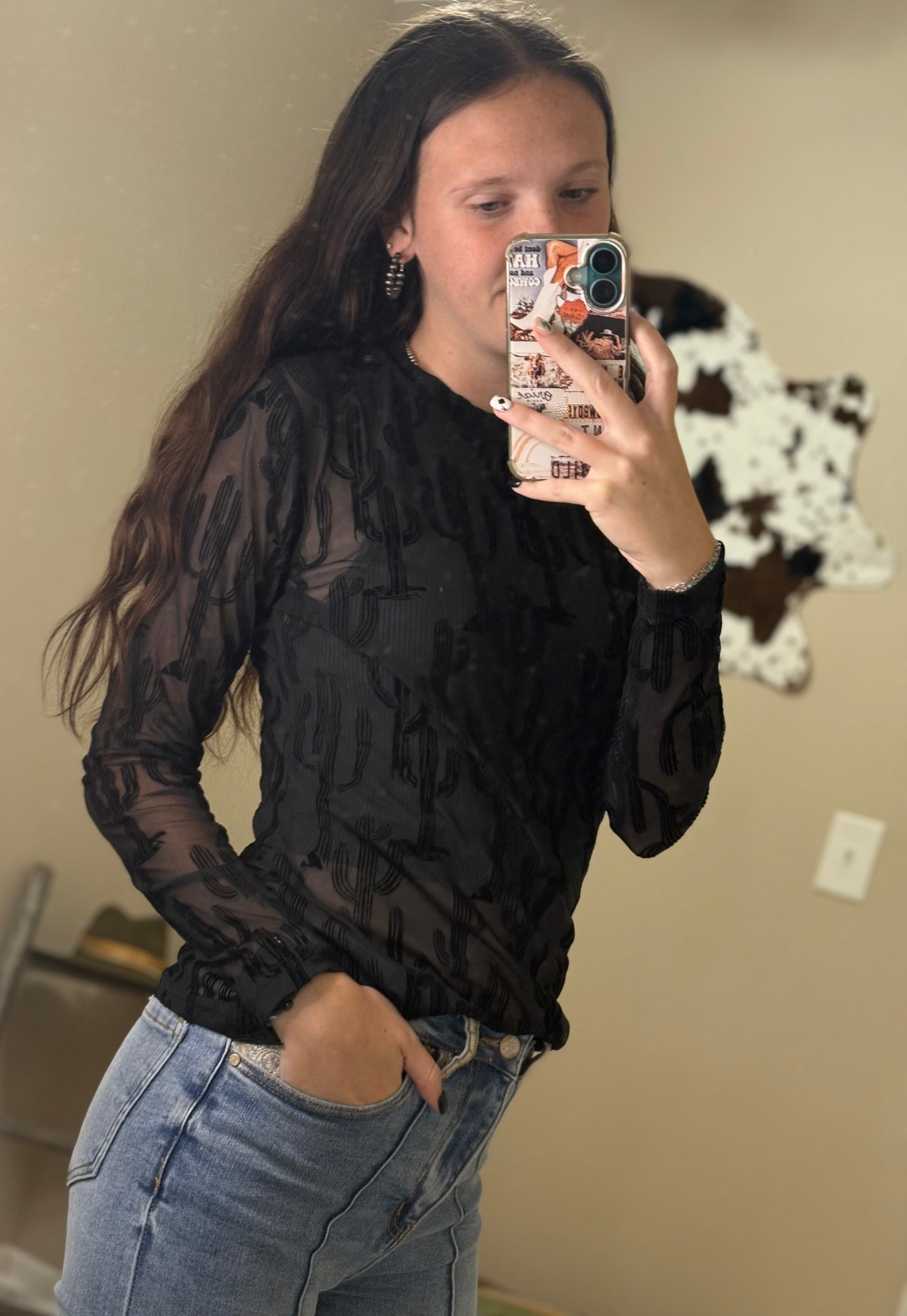 Cowgirl Cactus Mesh
