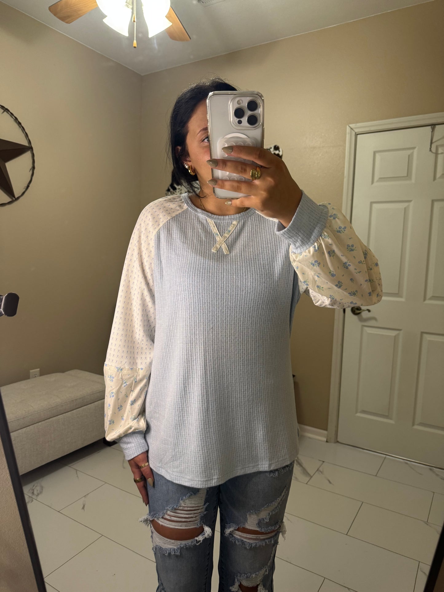 High Plains Floral Knit Sweater