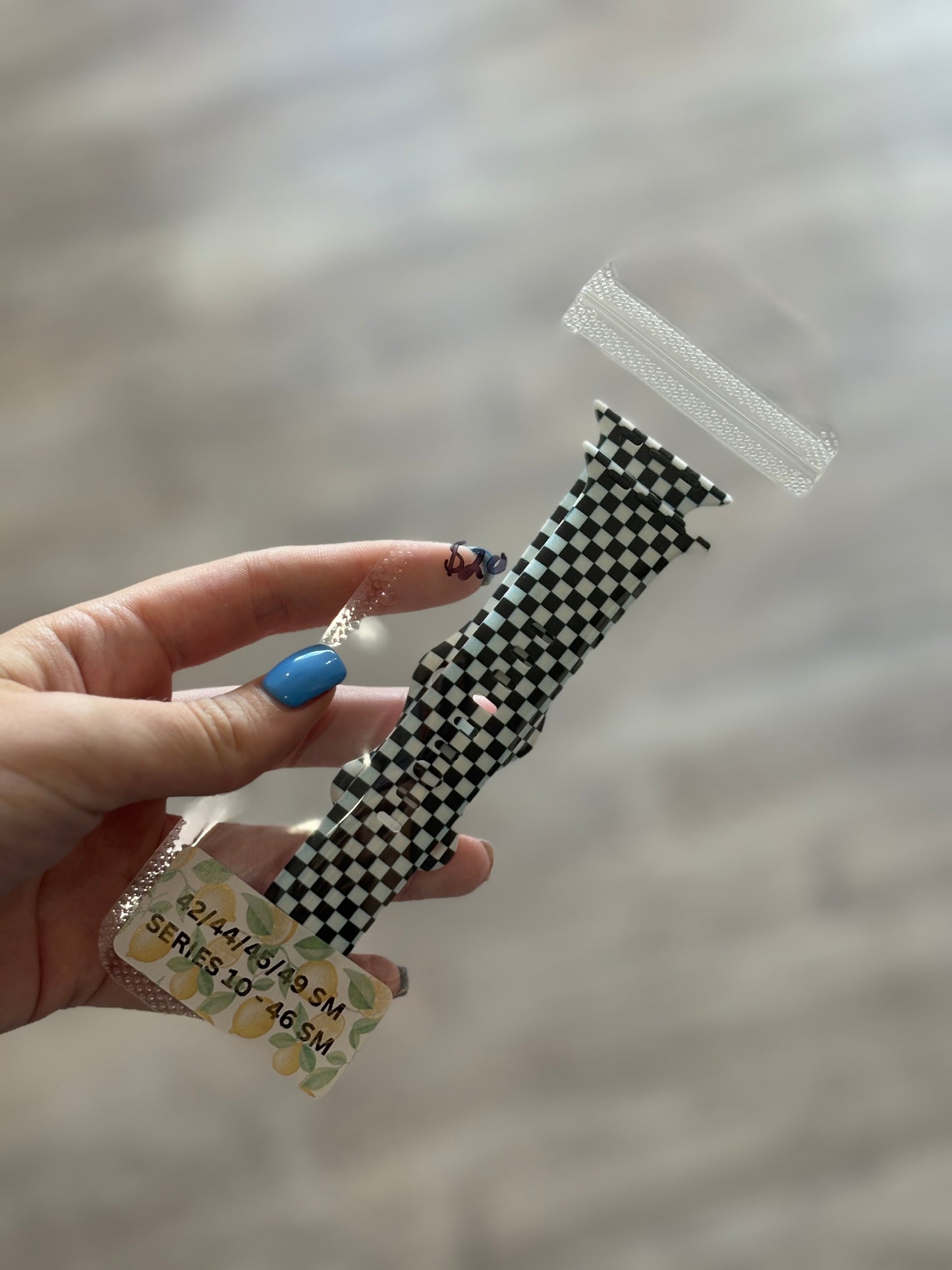 Checkered Flag Band for Apple Watch Series 1-9, SE, Ultra