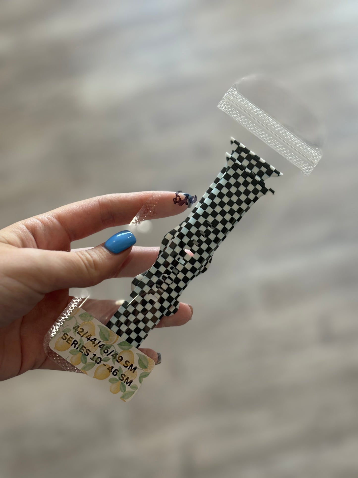 Checkered Flag Band for Apple Watch Series 1-9, SE, Ultra