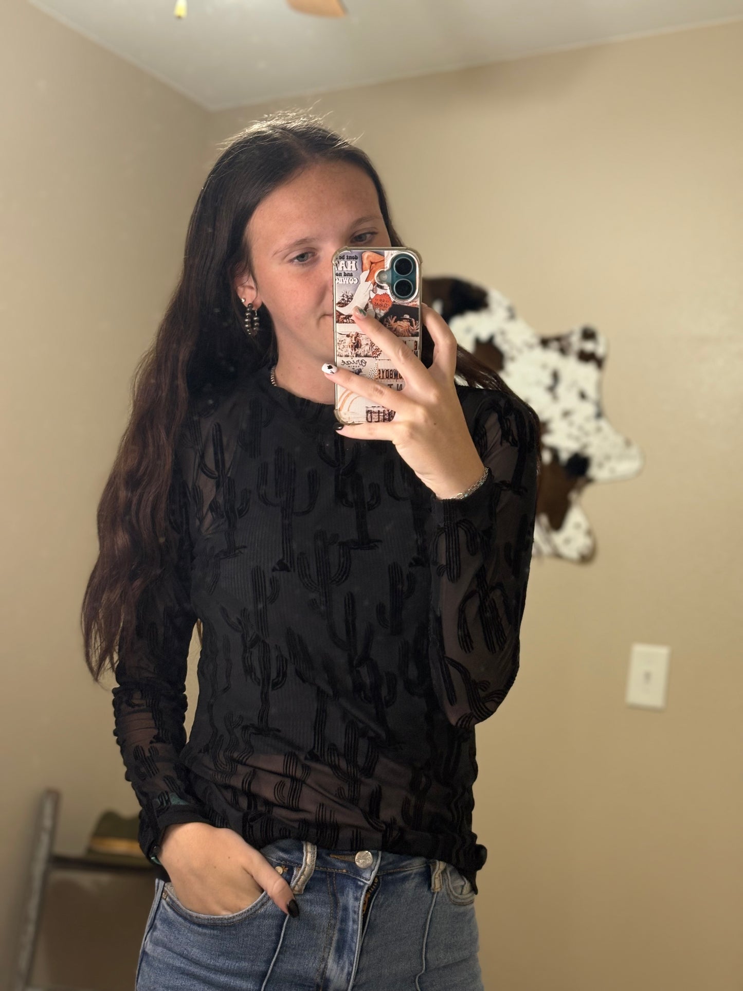 Cowgirl Cactus Mesh
