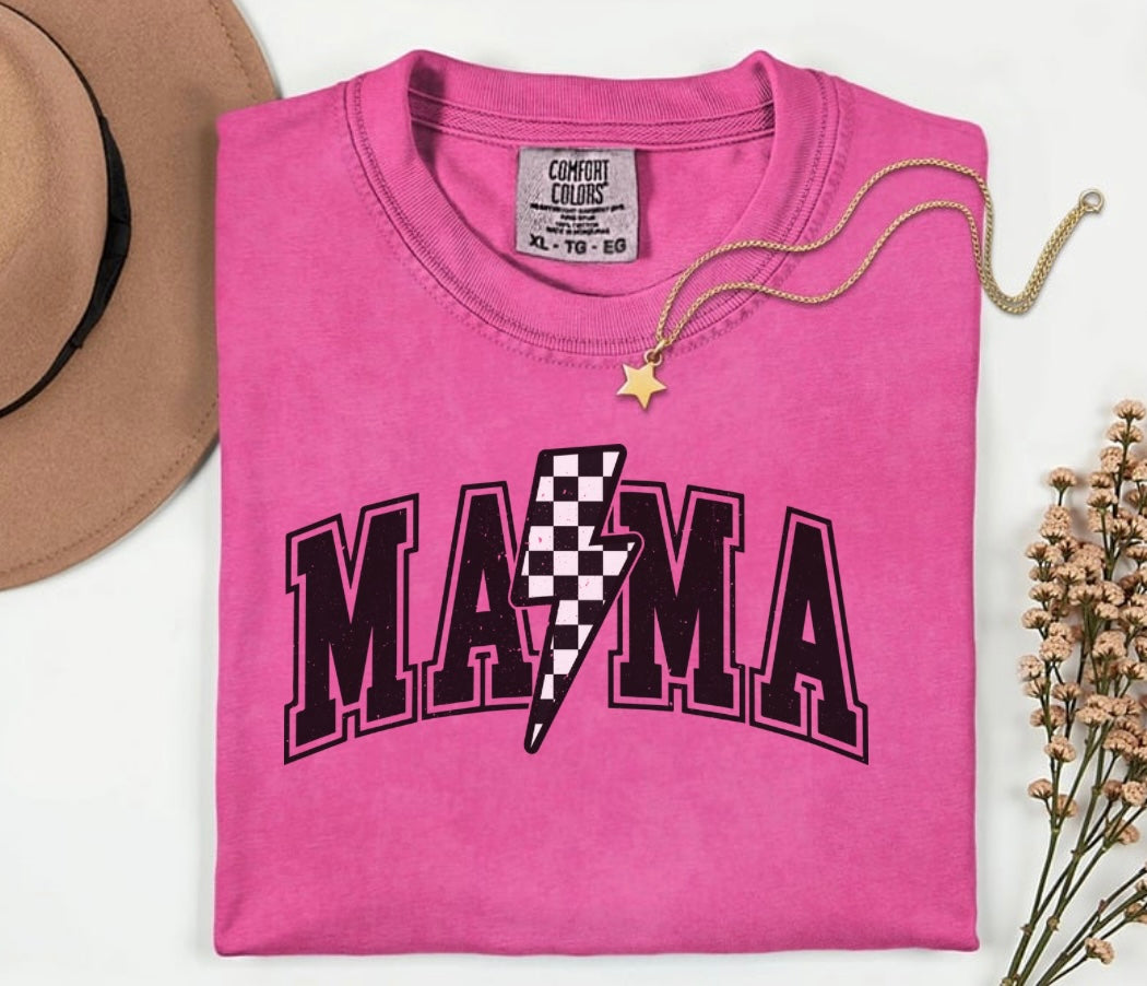 MAMA Checkered Tshirt