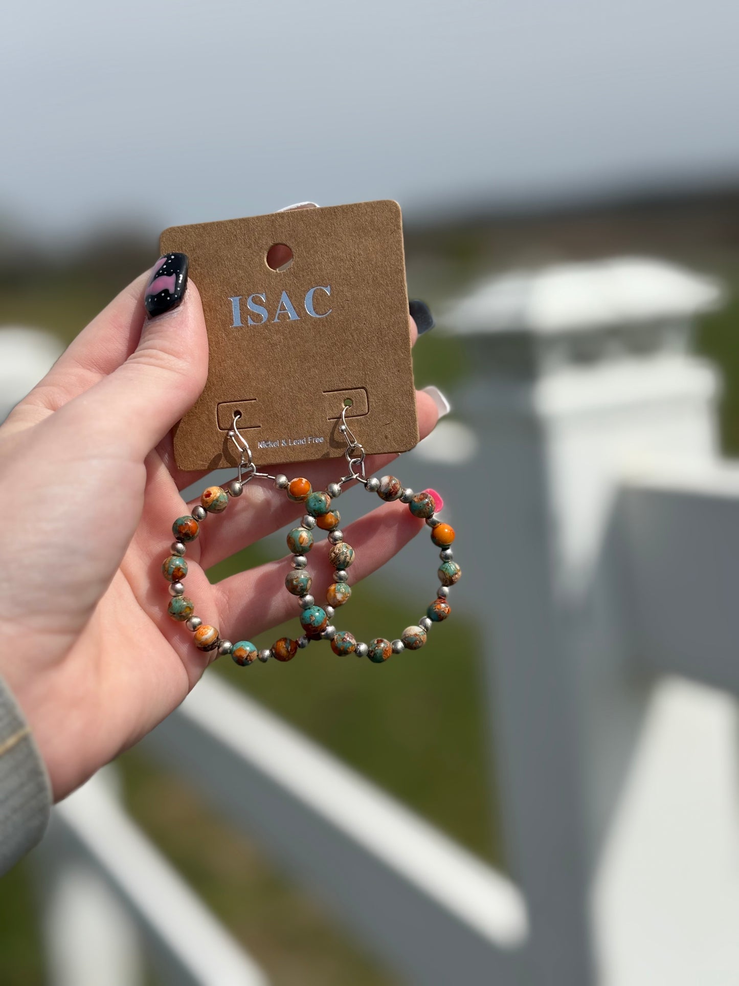 Rust and Radiance Hoop Earrings