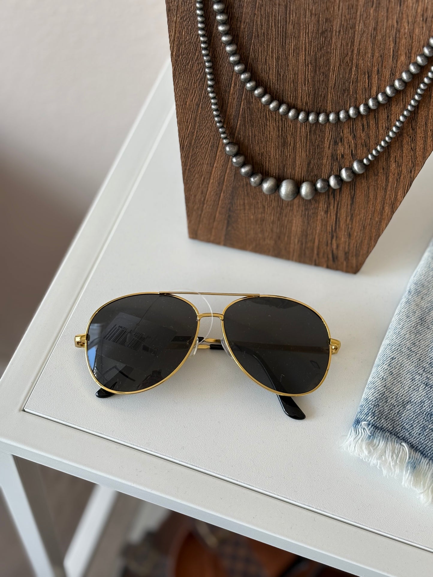 Aviator Gold Sunglasses