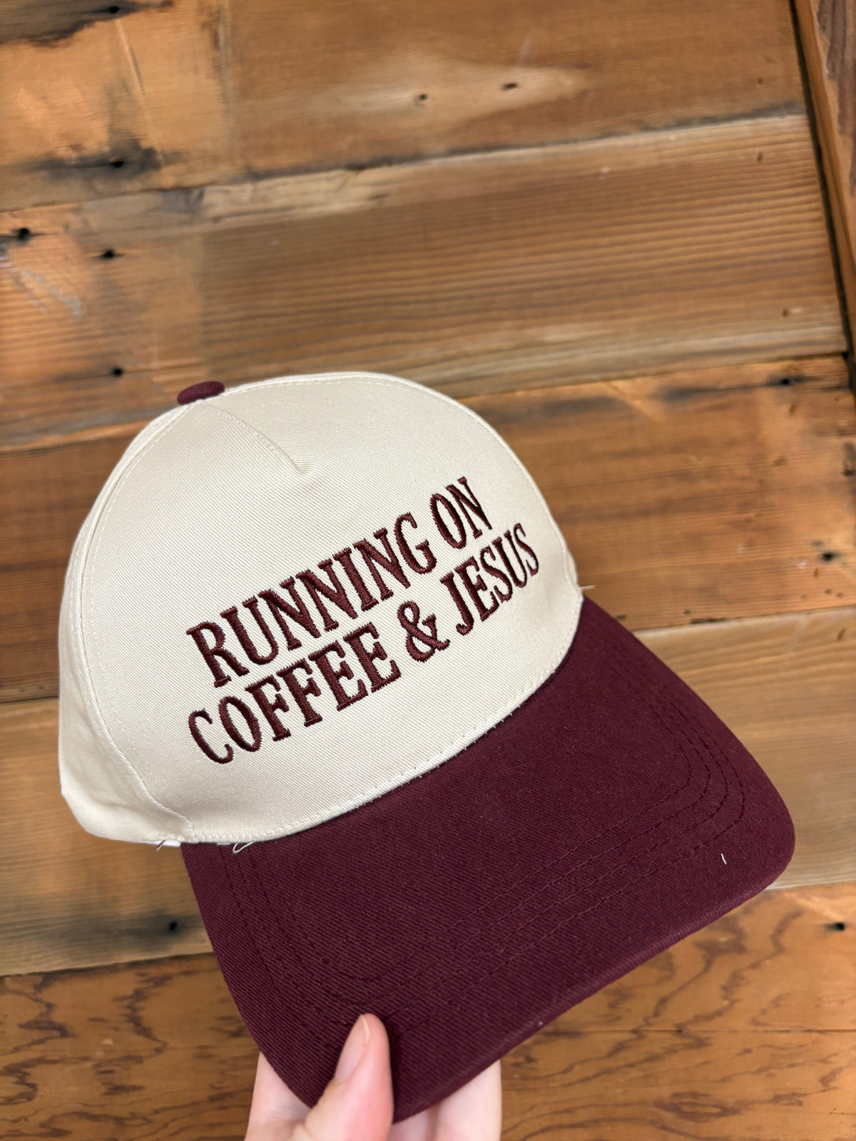 Running On Coffee & Jesus Trucker Hat