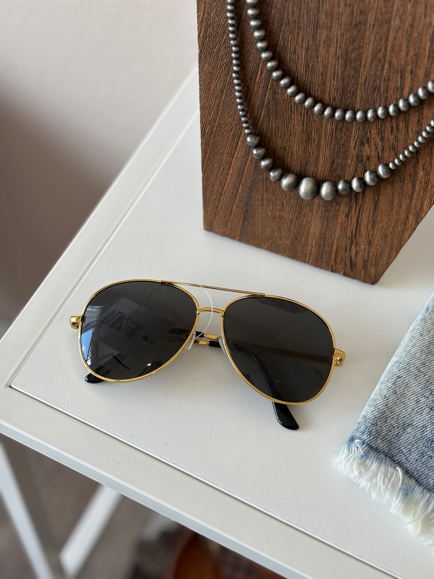 Aviator Gold Sunglasses