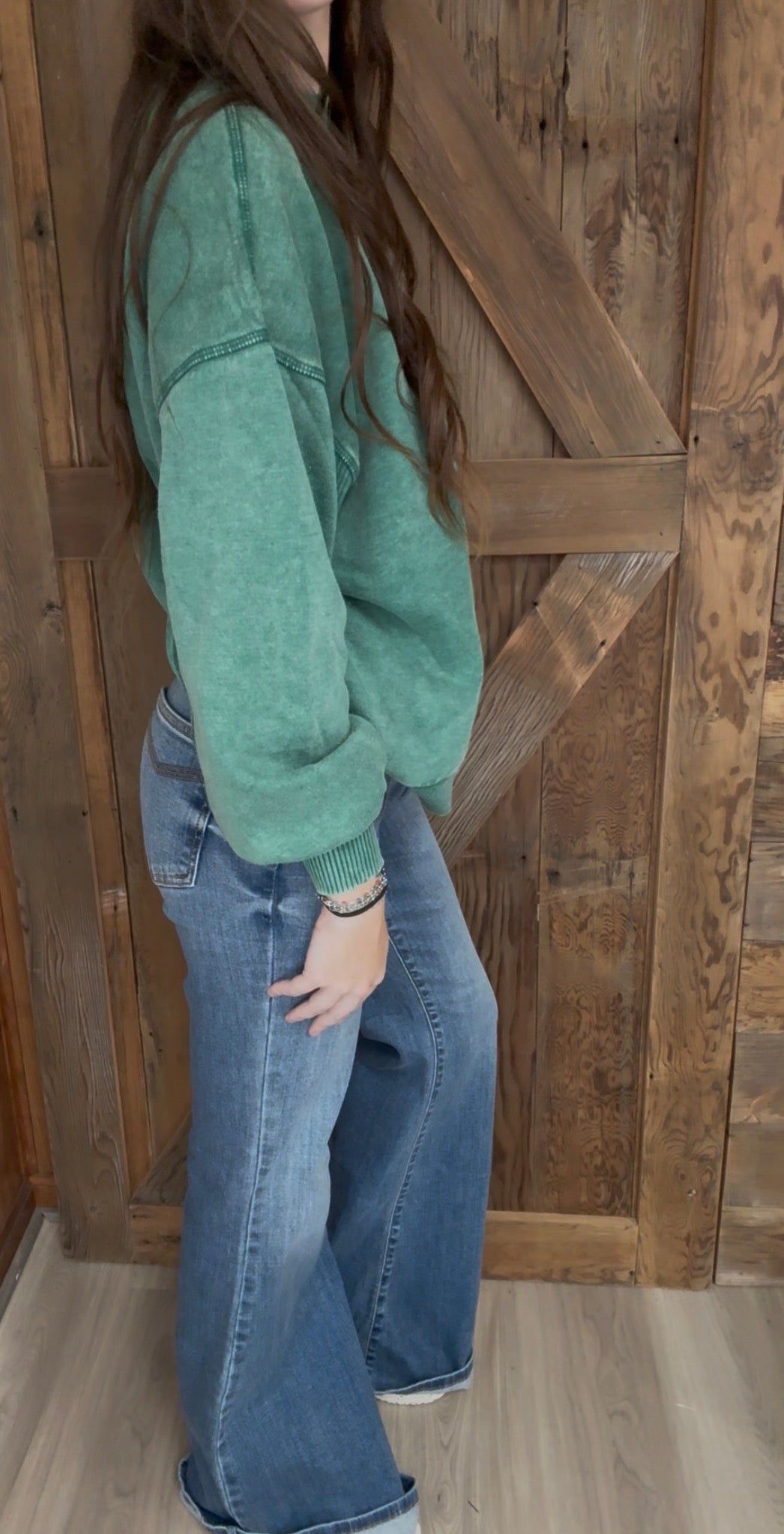 Jaqueline Flare w/ Needle Back Pockets + Bandana Loop