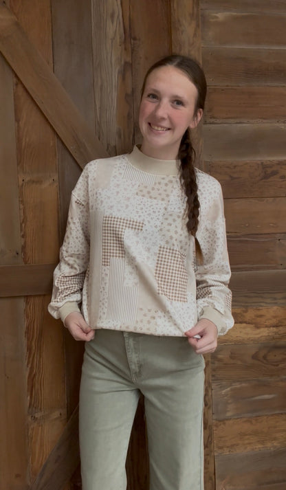 Wildflower Patchwork Pullover