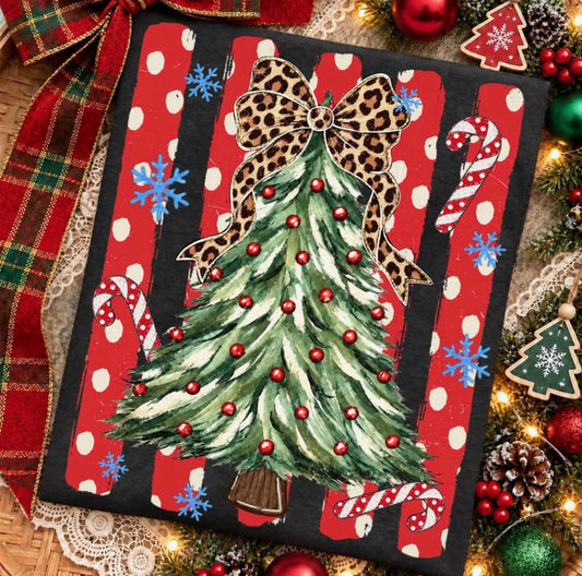 Black Crewneck Christmas Tree - Made to Order