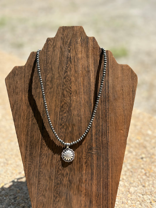Rustic Concho Necklace