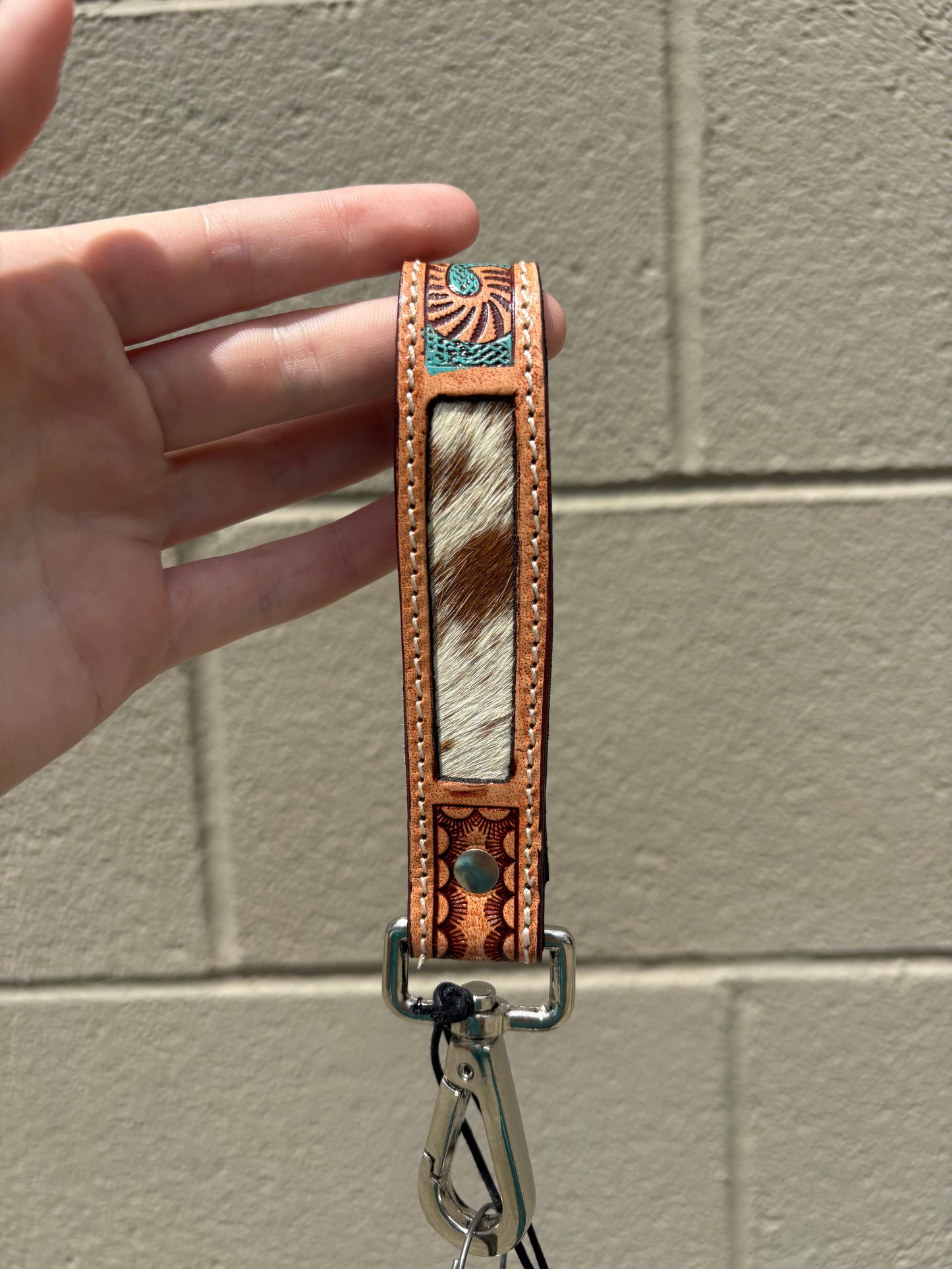 Jackstone Hand-tooled Leather Key Fob