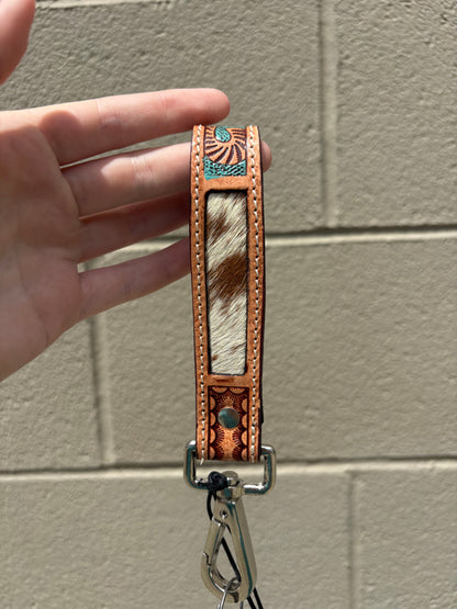 Jackstone Hand-tooled Leather Key Fob