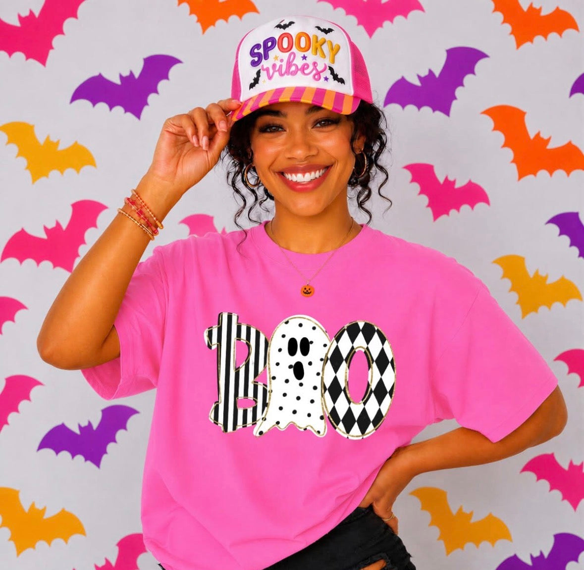 Pink Boo Tee - Made to Order