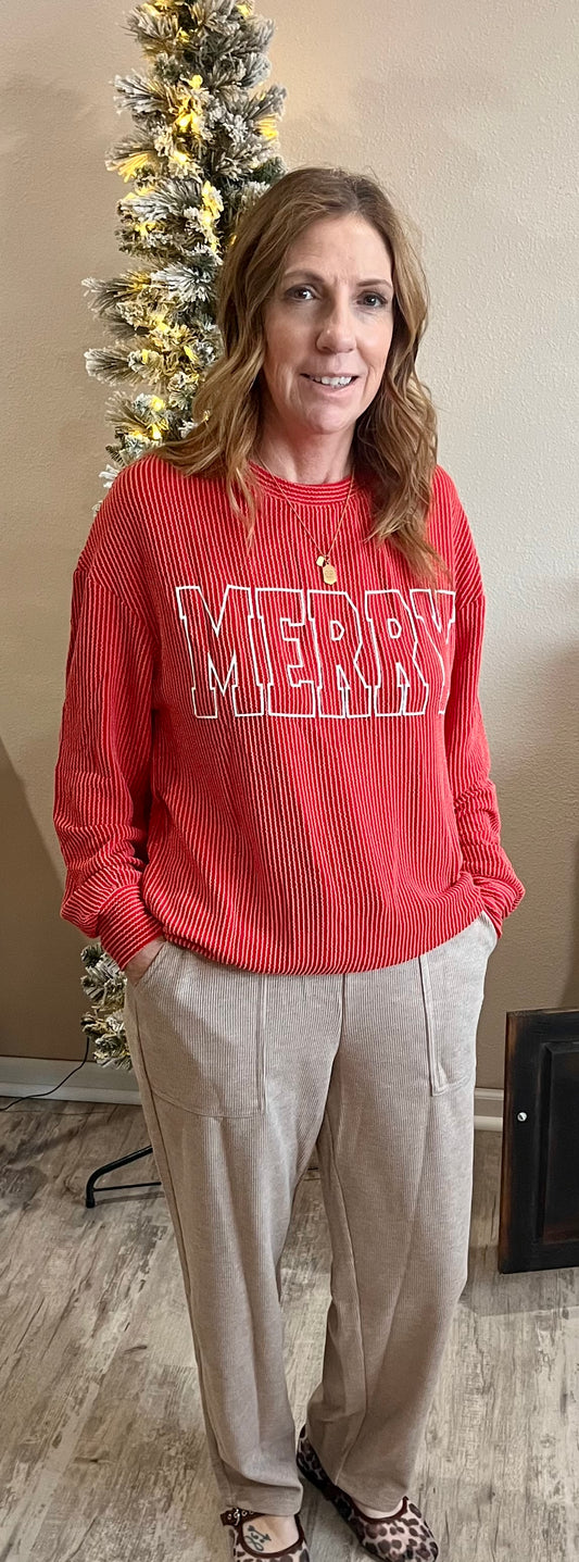 Twisted Rib Merry Top