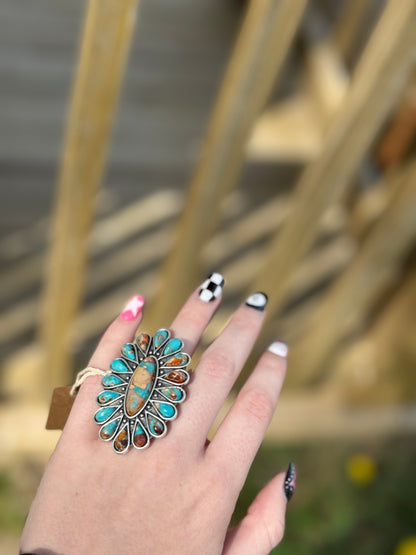 Cowgirl Quartz Adjustable Ring
