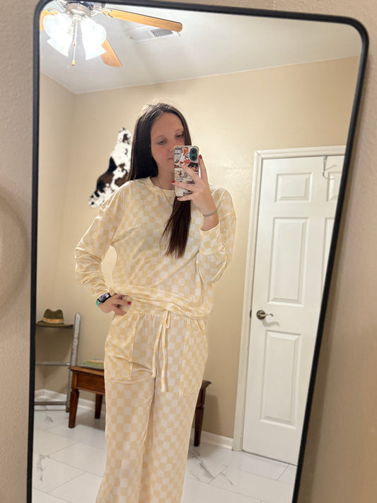 Checkered Lounge Set