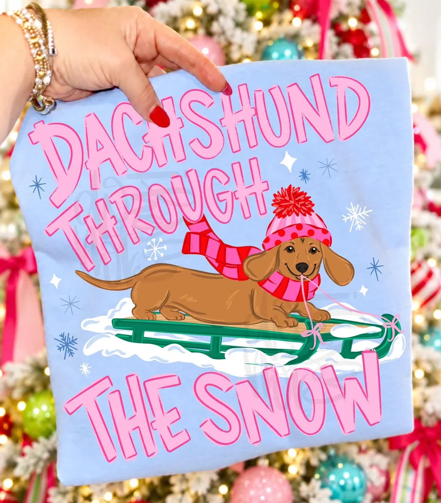 Dachshund Through the Snow - Made to Order
