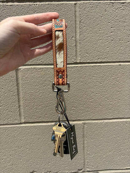Jackstone Hand-tooled Leather Key Fob