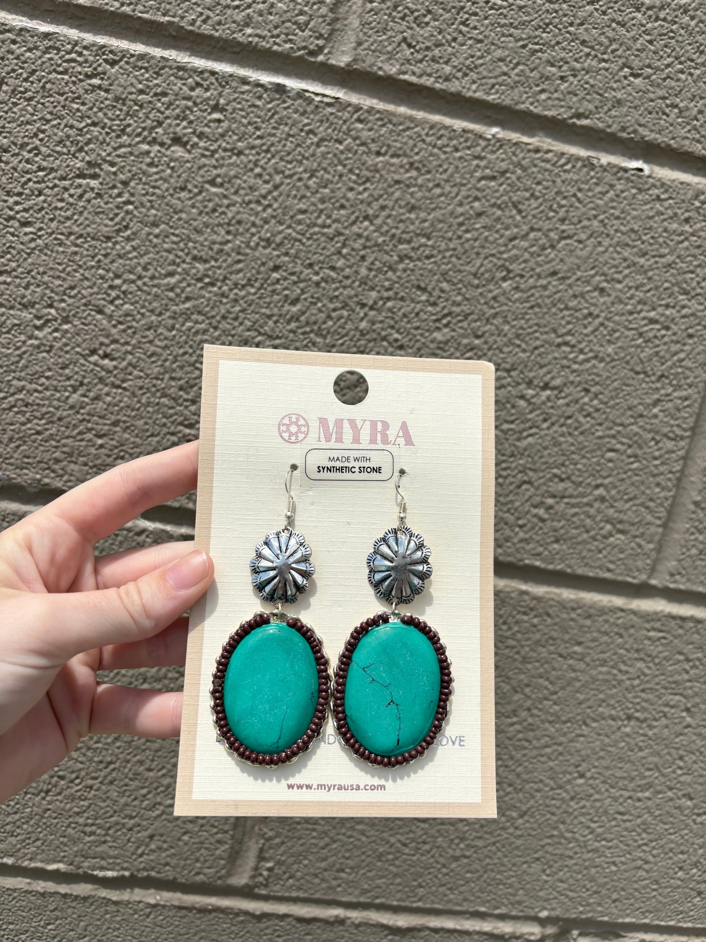 Conchos Midas Earrings In Blue