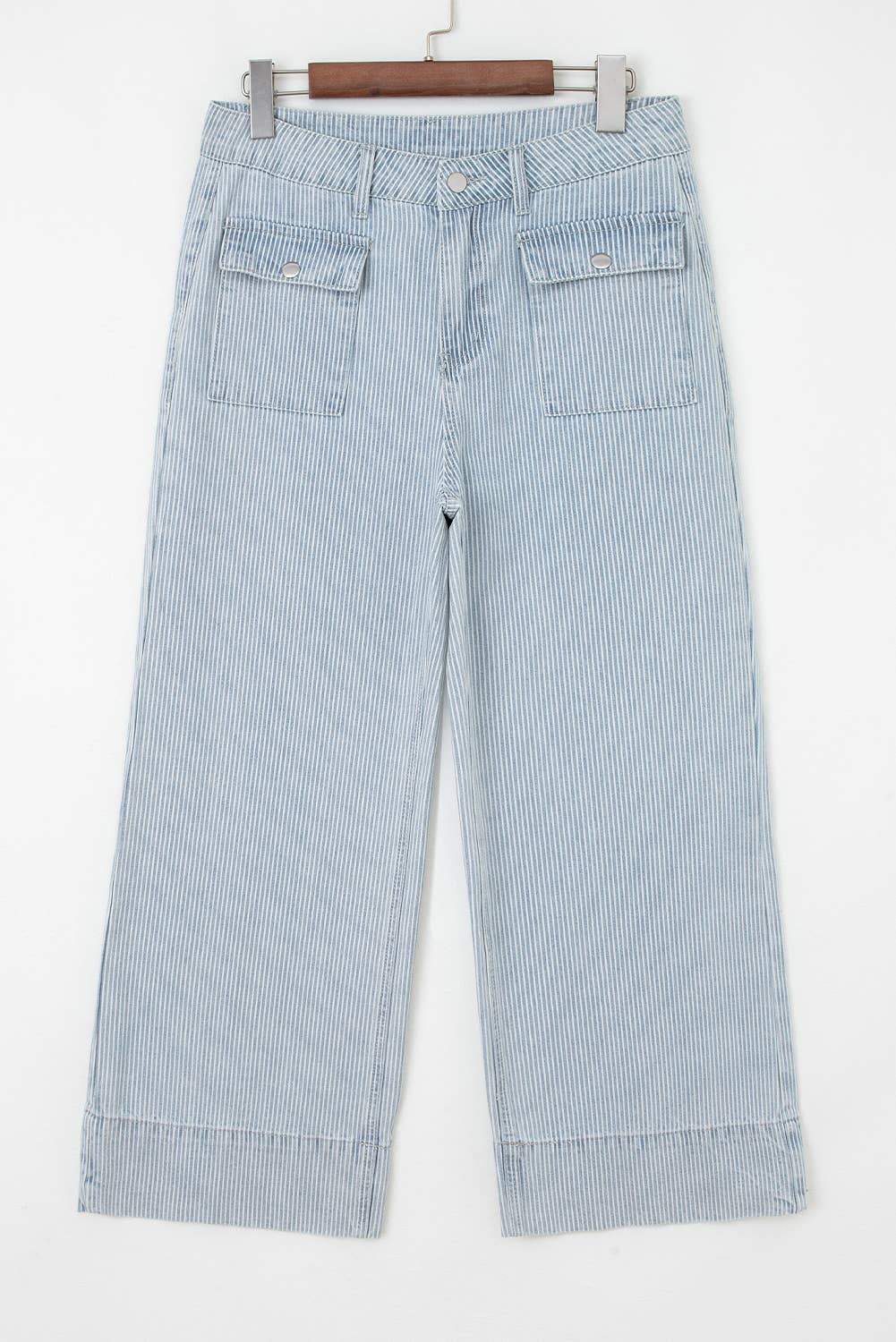 Saddle Stripe Wide Leg Jeans