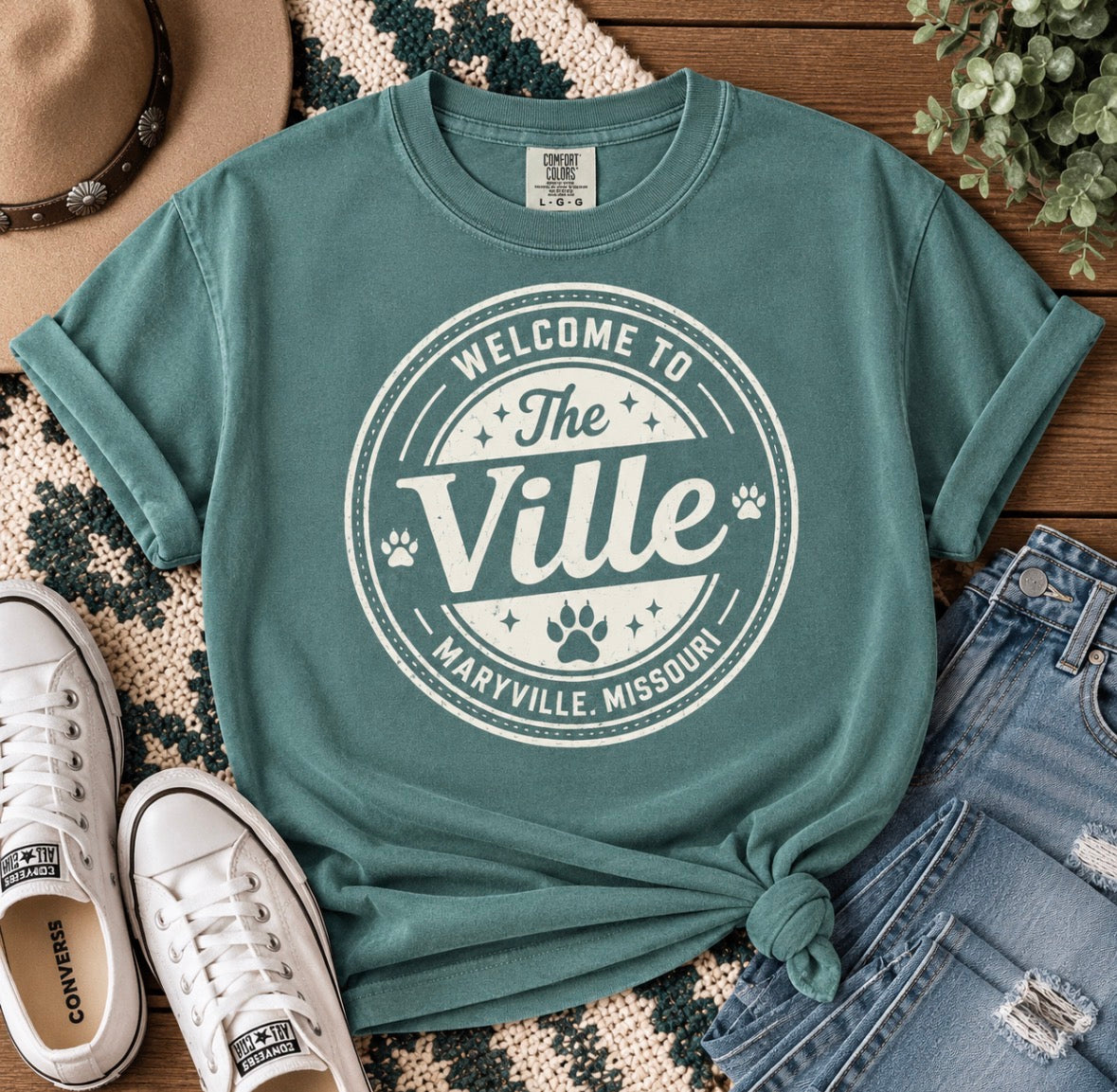 Green The Ville Tee - Made to Order