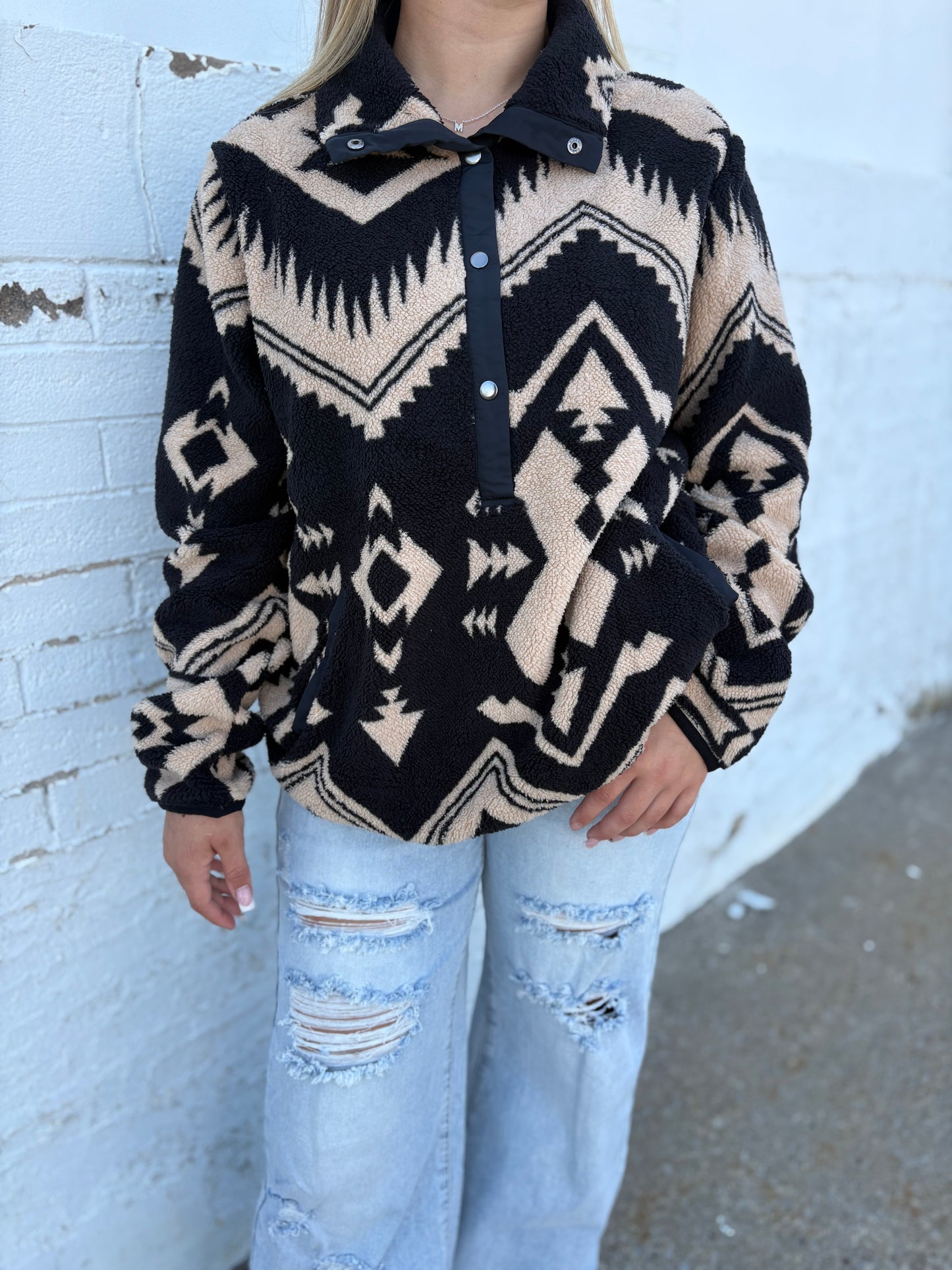 Aztec Half Zip Sweater