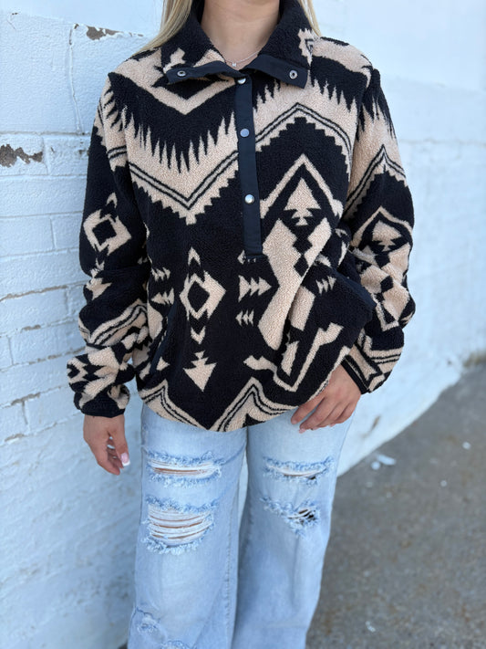 Aztec Half Zip Sweater