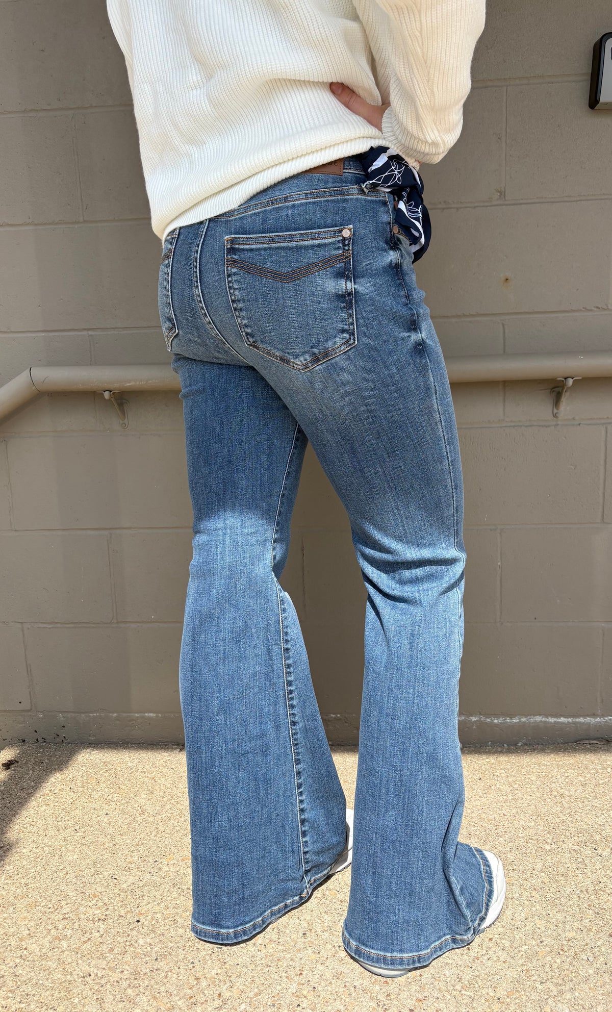 Jaqueline Flare w/ Needle Back Pockets + Bandana Loop
