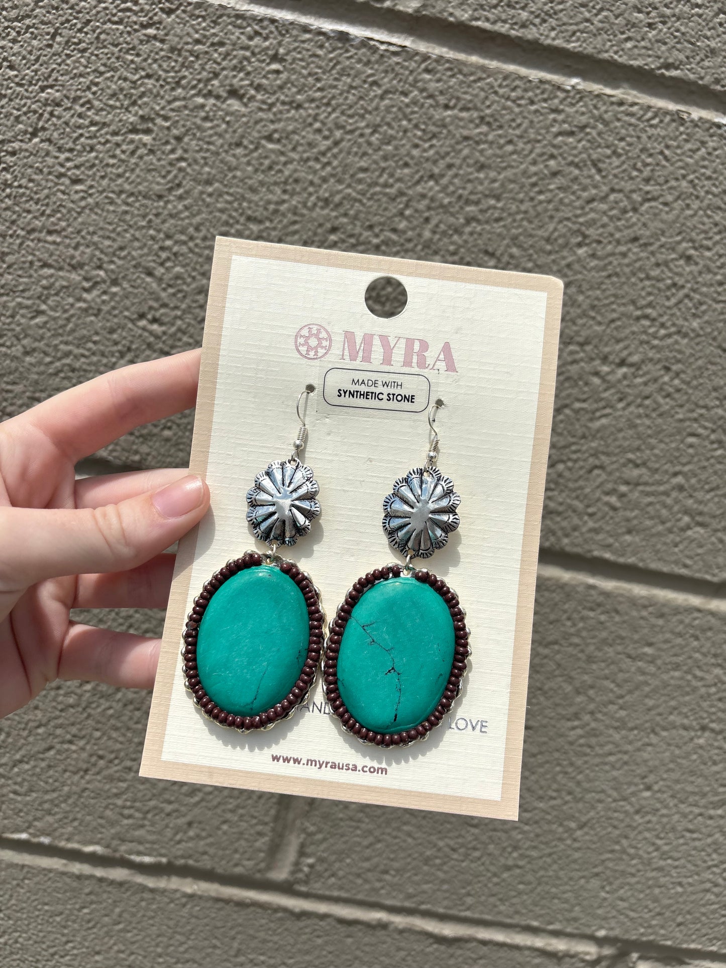 Conchos Midas Earrings In Blue