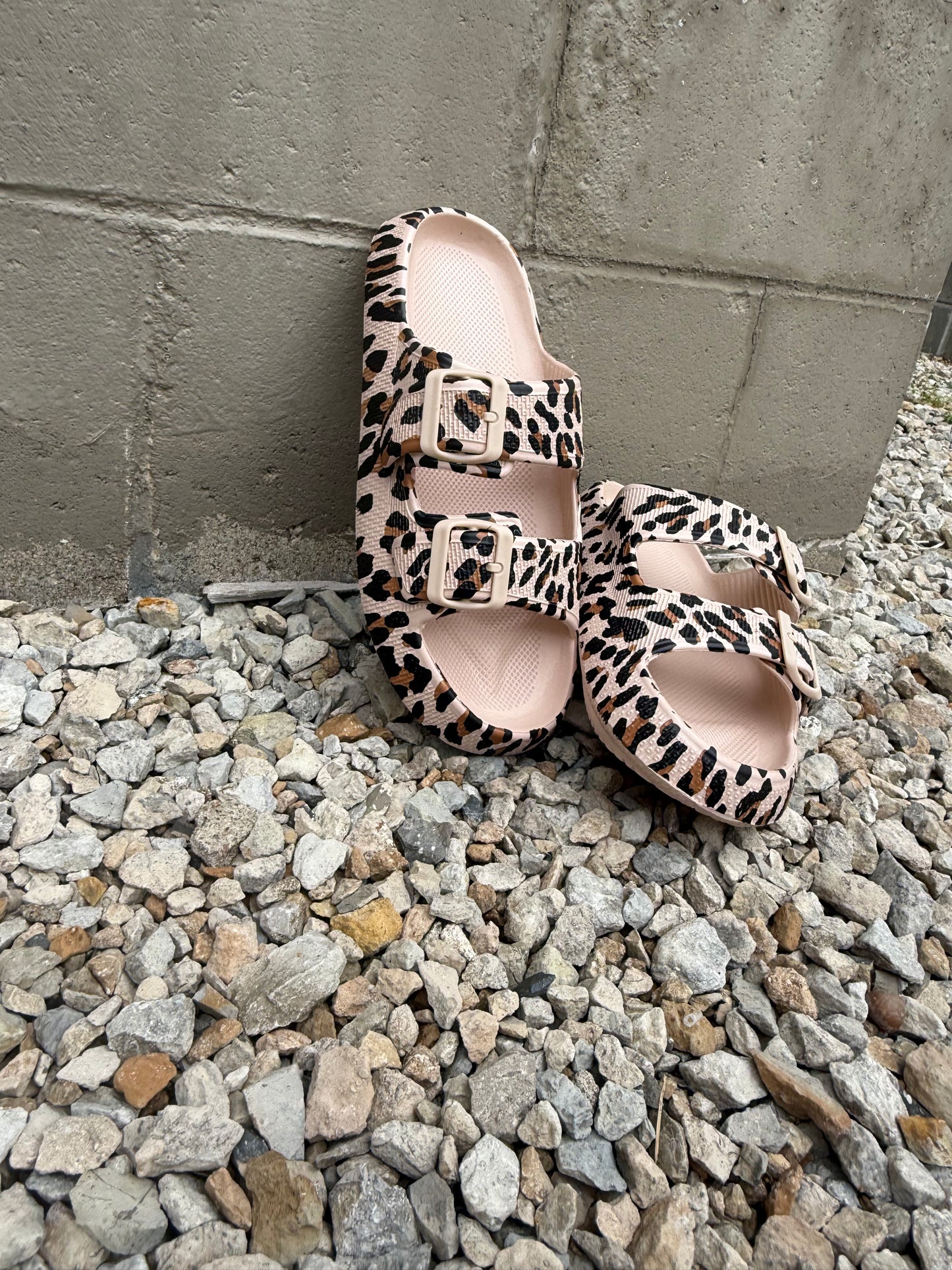 Retro Wild Buckle Slides