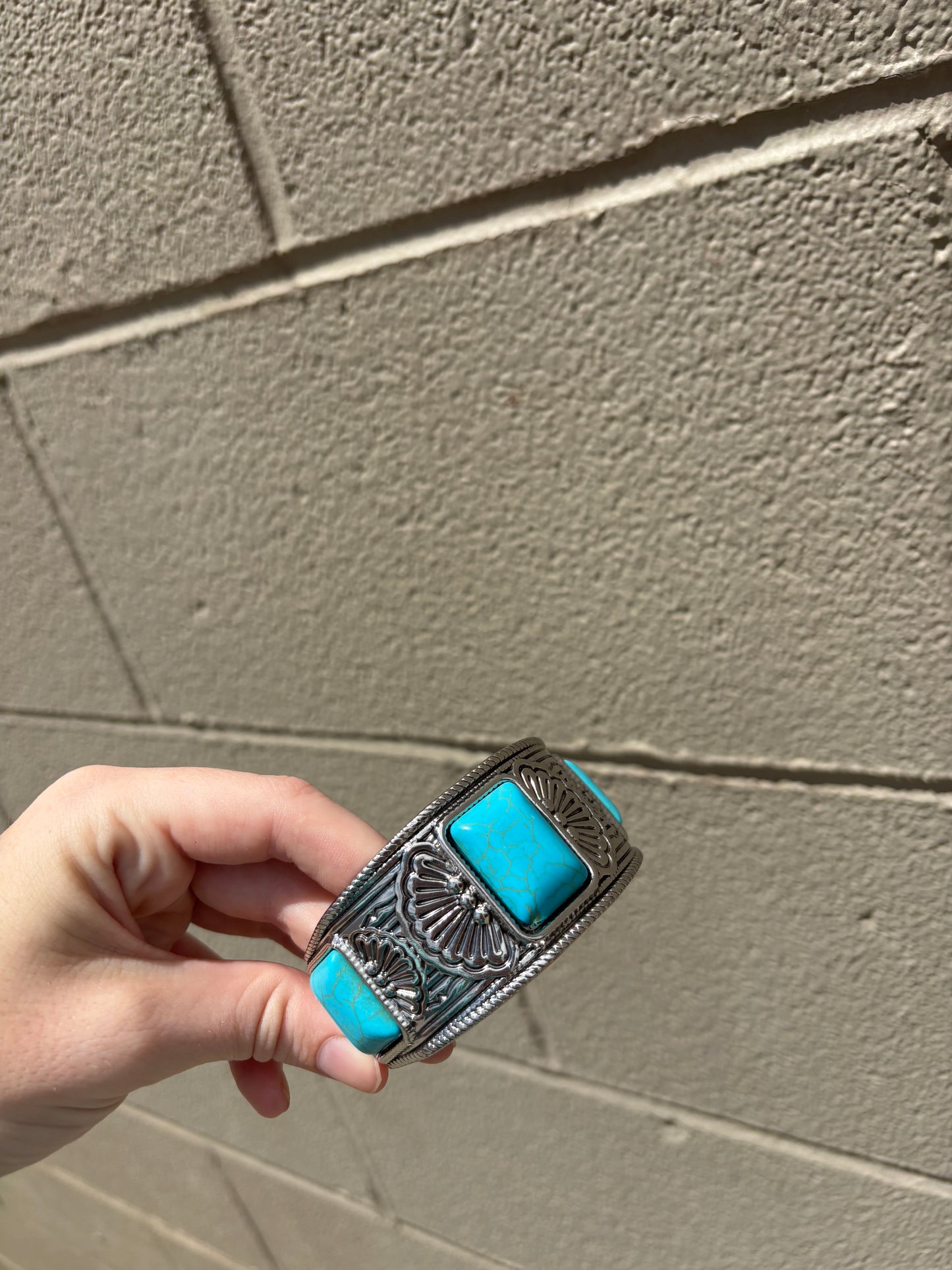 Desert Sentinel Bracelet in Navajo Teal