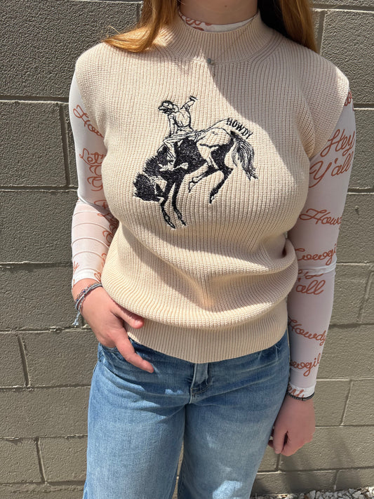 Buckin’ Bronc Sweatervest