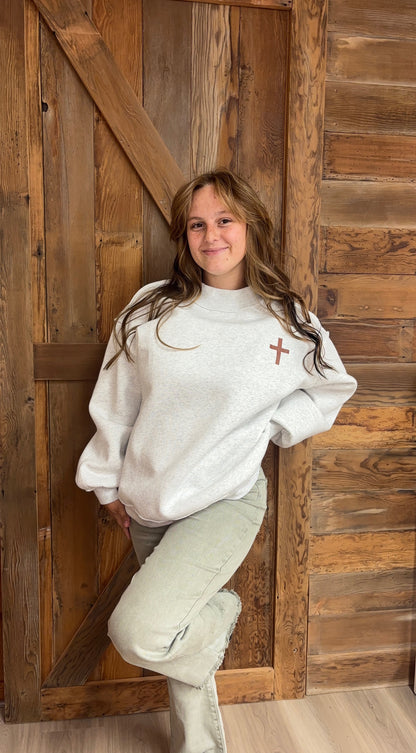 Jesus Saves Reversible Mock Neck