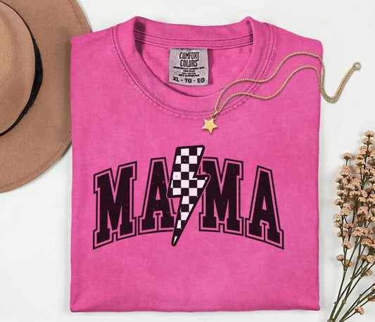 MAMA Checkered Tshirt
