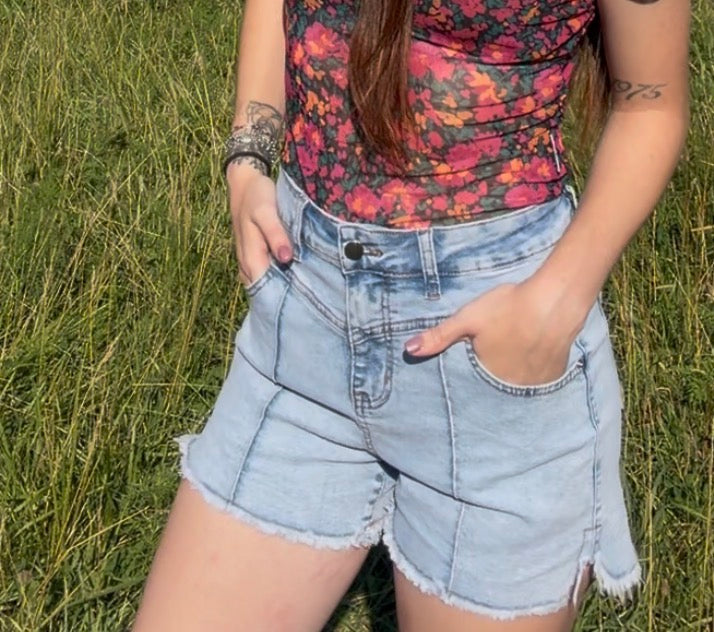 Throwback High Rise Cutoffs