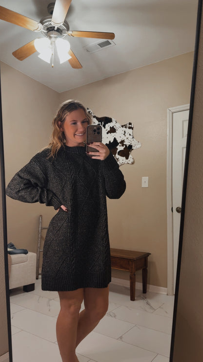 Loose Fit Sweater Dress