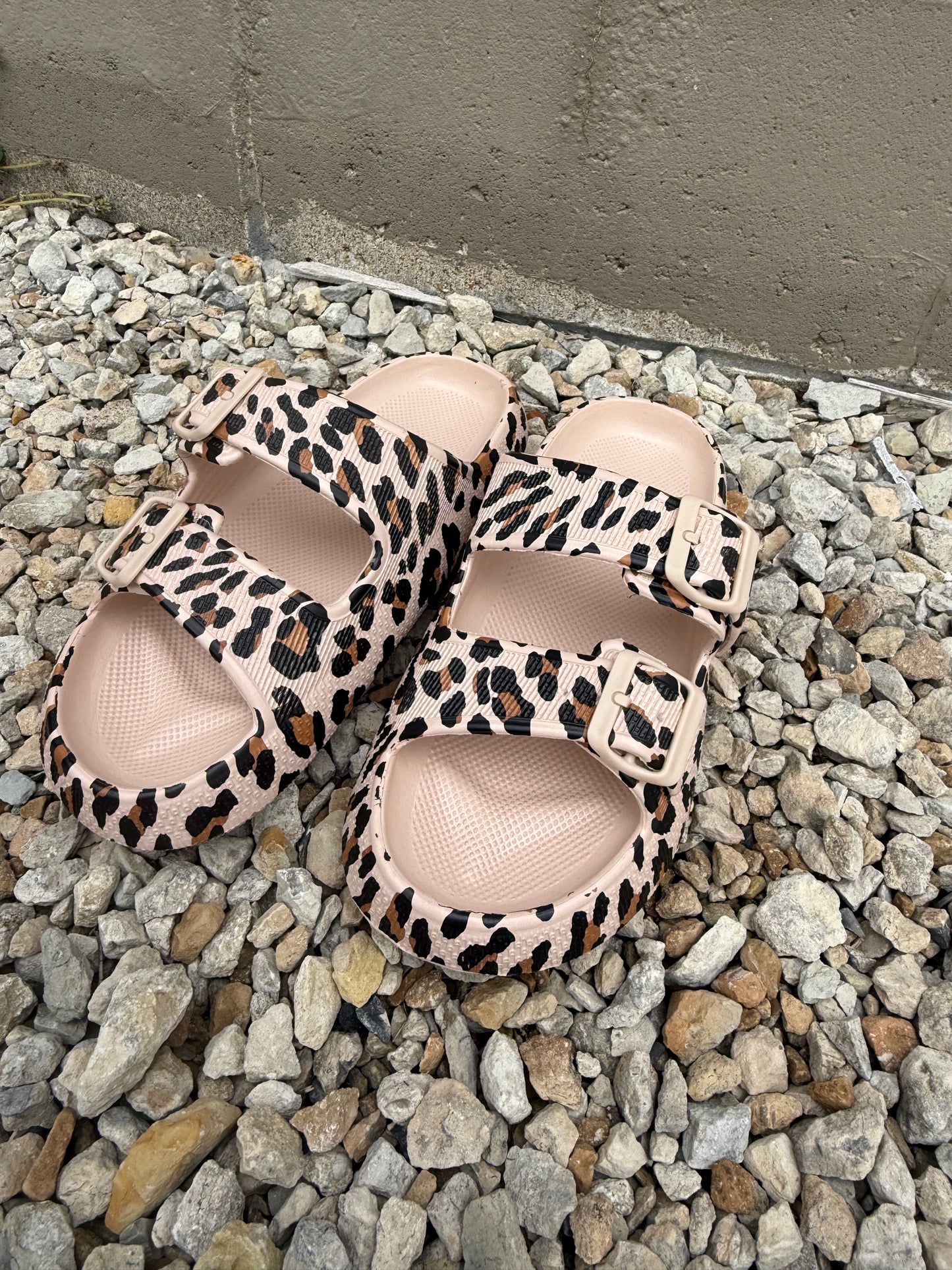 Retro Wild Buckle Slides