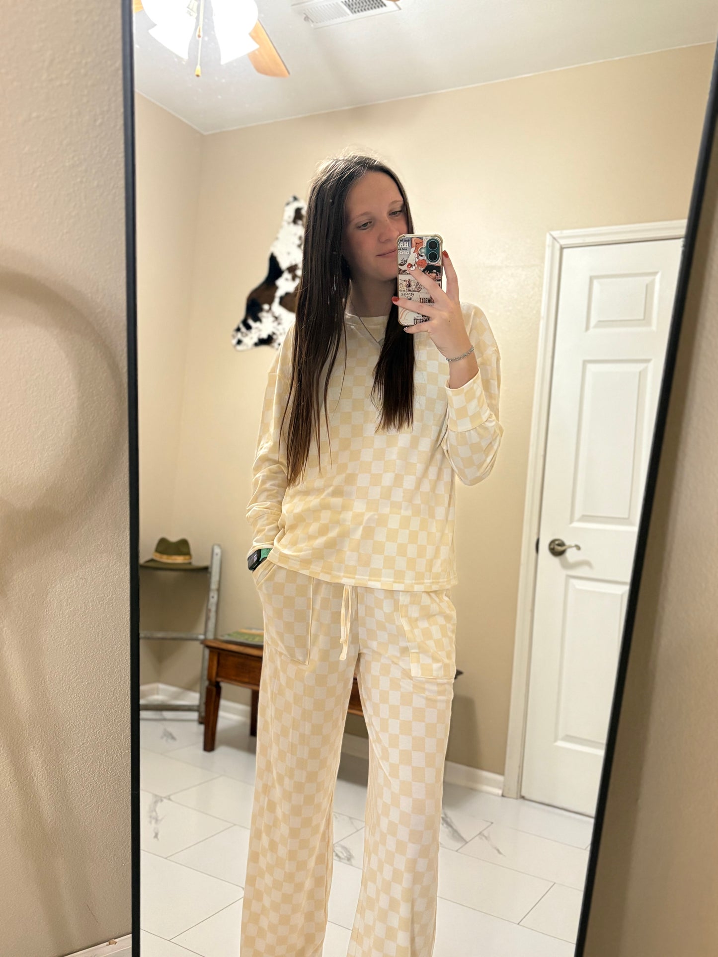 Checkered Lounge Set