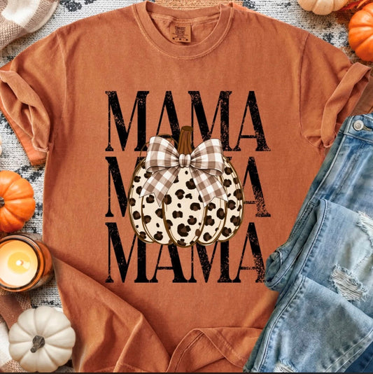 Leopard Mama Pumpkin Orange - Made to Order