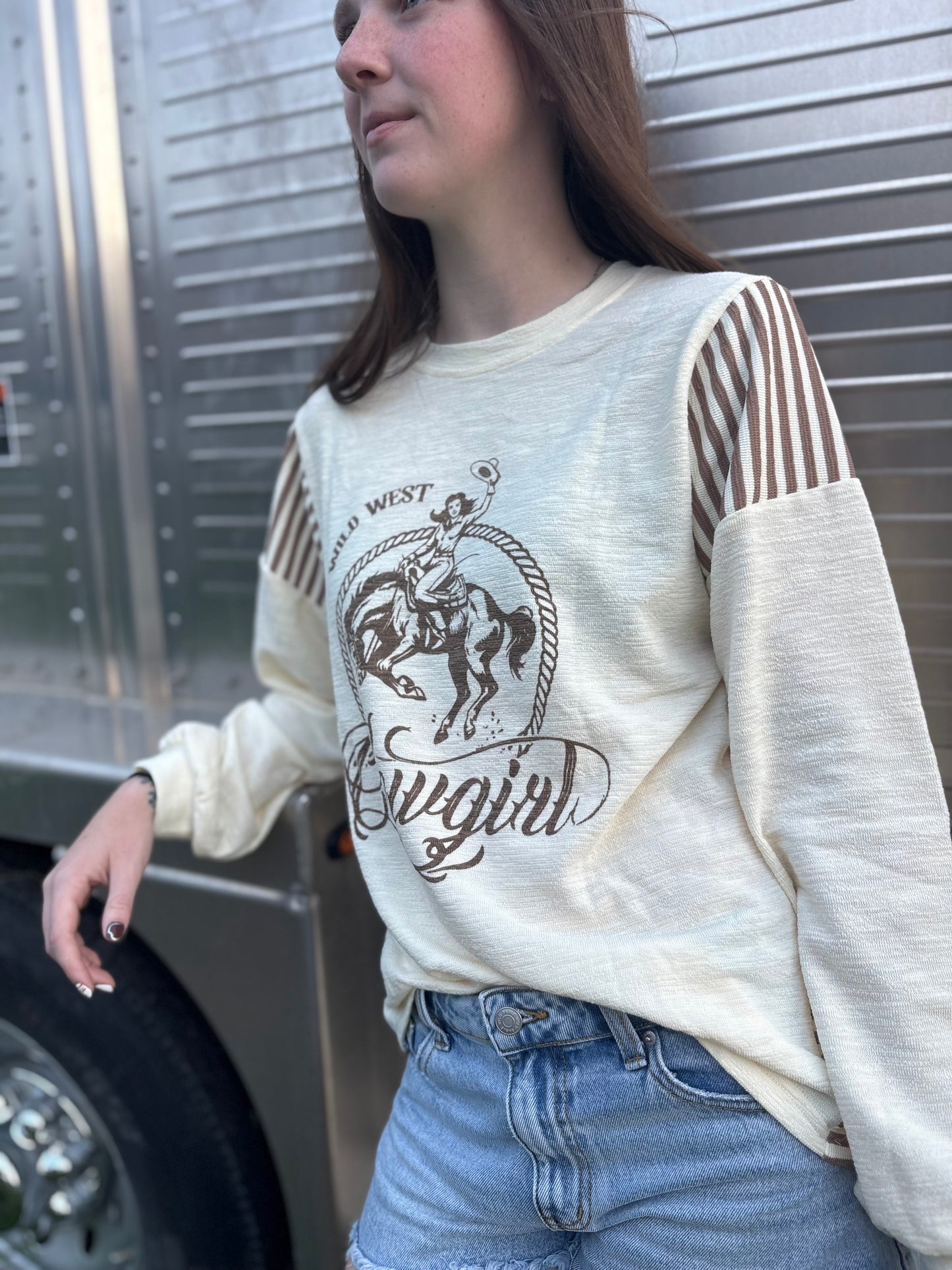 Dusty Trails Patchwork Long Sleeve