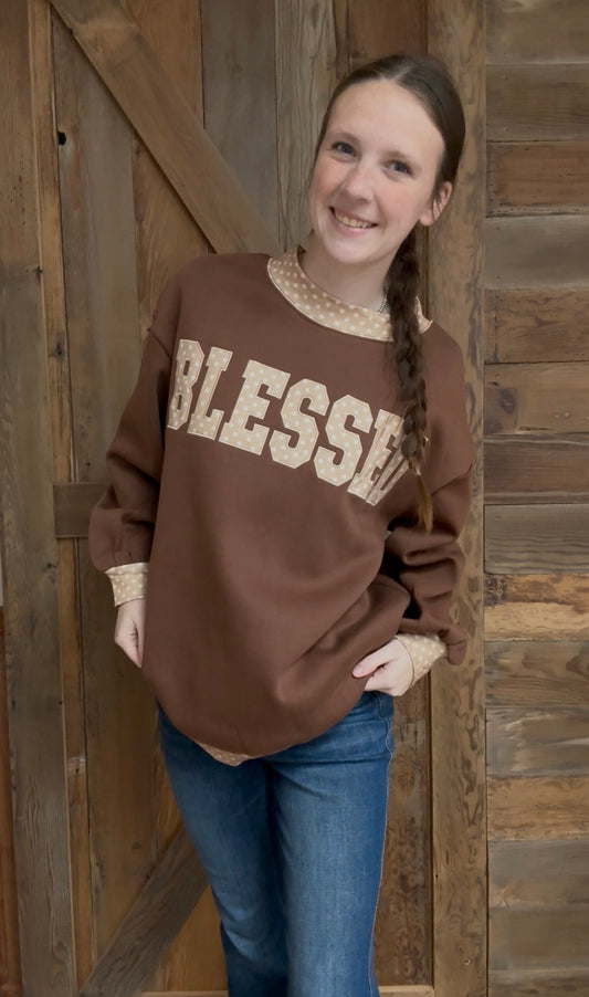 Blessed & Bold Mock Neck