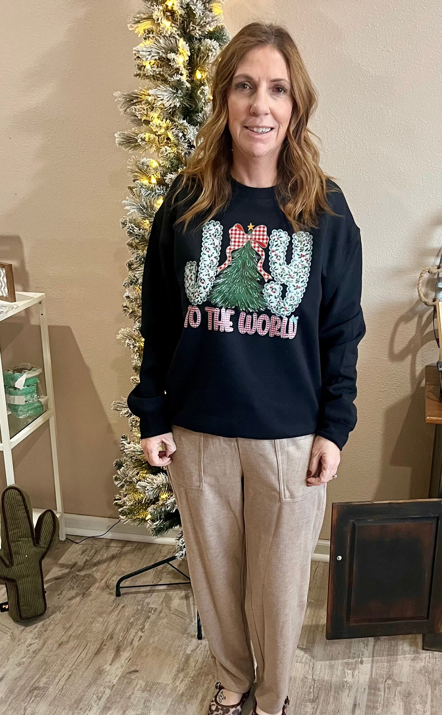 Corduroy Leopard Drawstring High Waist Sweatpants