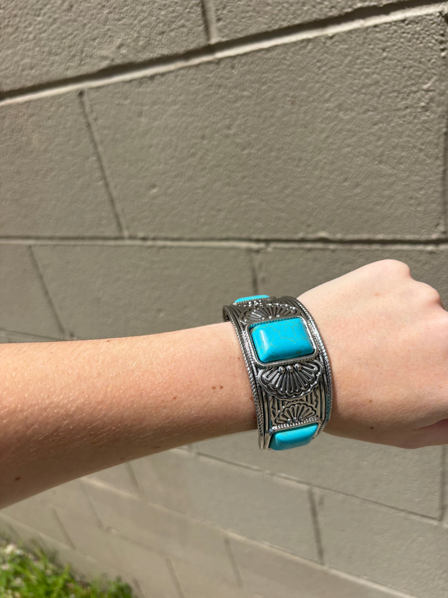 Desert Sentinel Bracelet in Navajo Teal