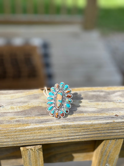 Cowgirl Quartz Adjustable Ring