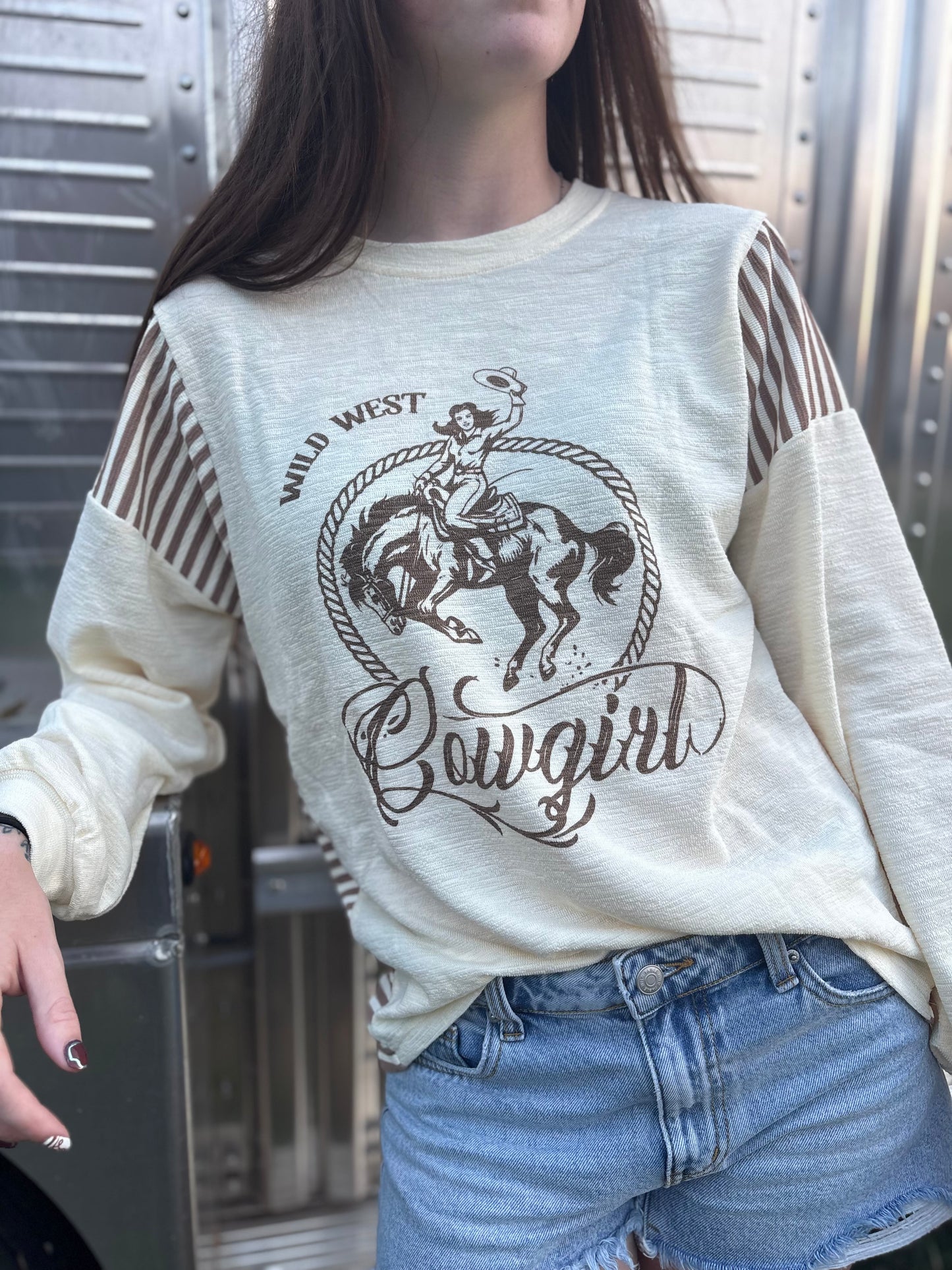 Dusty Trails Patchwork Long Sleeve