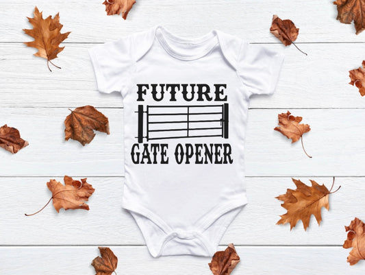 Future Gate Opener Onesie