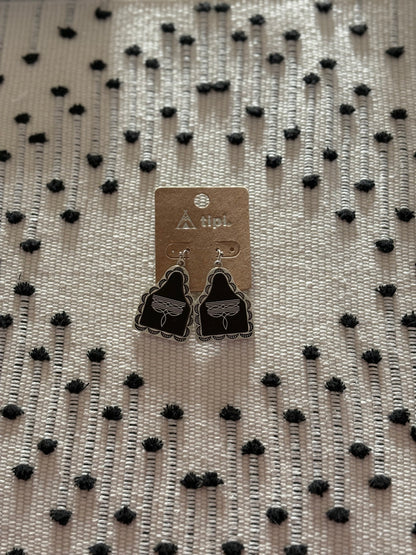 Cowboy Up Boot Stitch Earrings